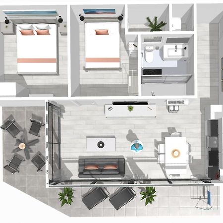 Roses Apartments Sea View 2habitaciones Exterior foto